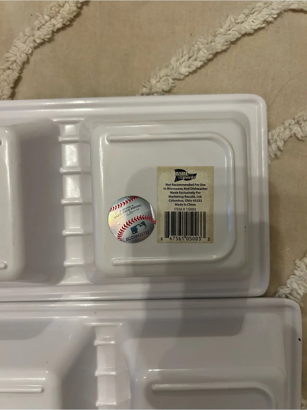 New Era Navy & White New York Yankees Triple Snack Server
